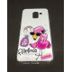 Capa Silicone Gel Com Desenho Samsung Galaxy J8 2018 Branco Flamingo Rosa
